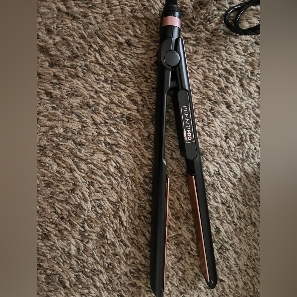 INFINITIPRO Flat Iron Black and Rose Gold